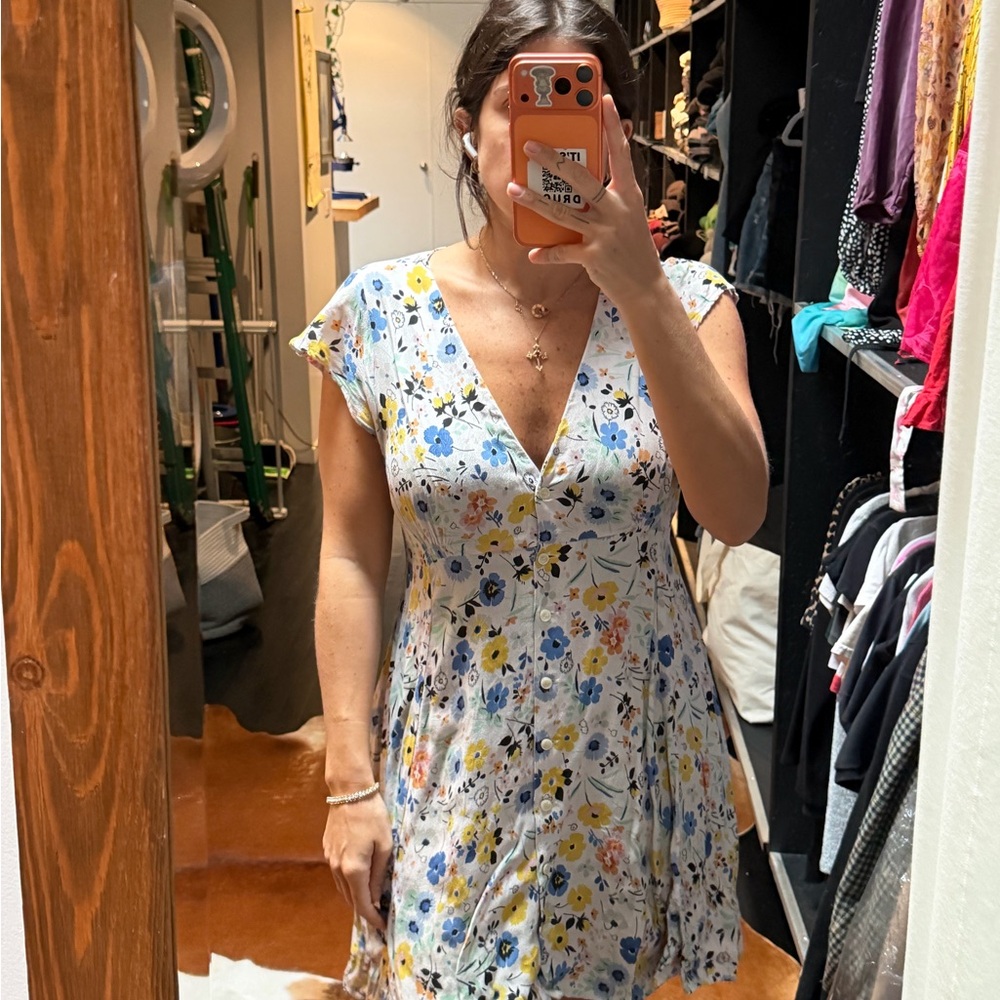 Zara size L floral summer dress